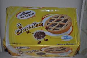 Корзинки CROSTATINE farcite al cacao 8шт. из Италии