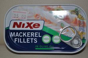 Рыбное филе NIXE Mackerel Fillets in olive oil из Италии
